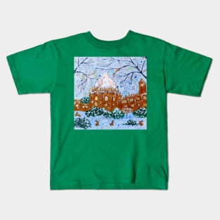 Radcliffe Camera, Oxford in the Snow Kids T-Shirt